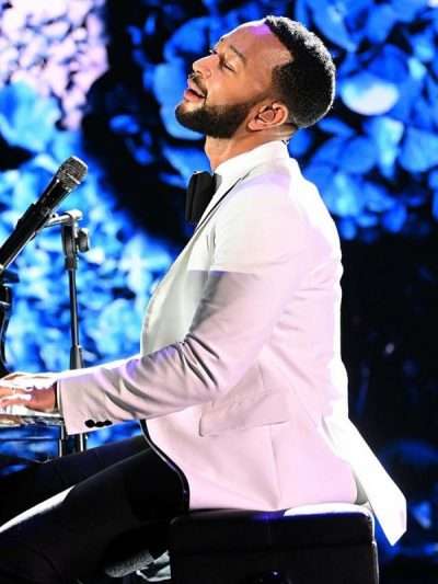 John Legend 5th Annual Gold Gala White Blazer