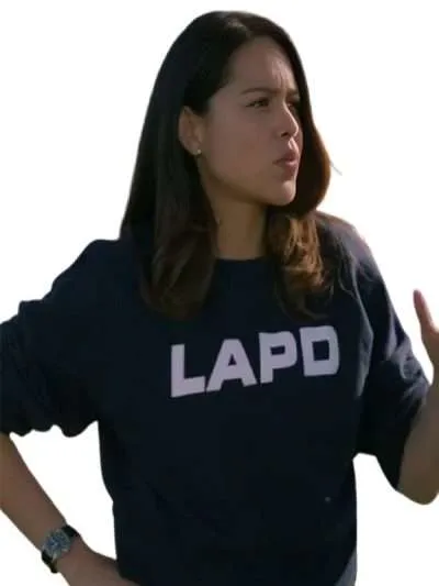 Buy The Rookie Alyssa Diaz LAPD Black Sweatshirt