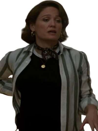 Will Trent S04 Angie Polaski Striped Shirt