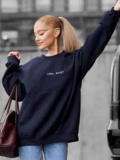 Ariana Grande Black Sweatshirt