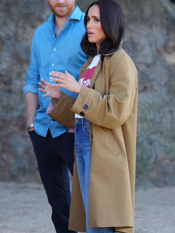 Meghan Markle 2026 Brown Cotton Coat