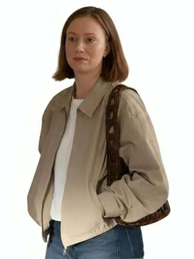 Hacks 2026 Ava Daniels Beige Cotton Jacket