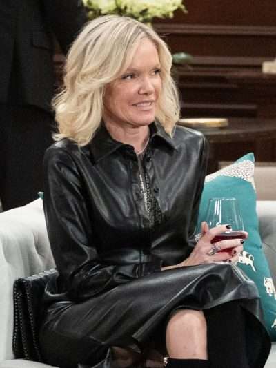 Ava Jerome General Hospital 2026 Black Leather Coat