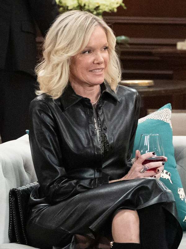 Ava Jerome General Hospital 2026 Black Leather Coat