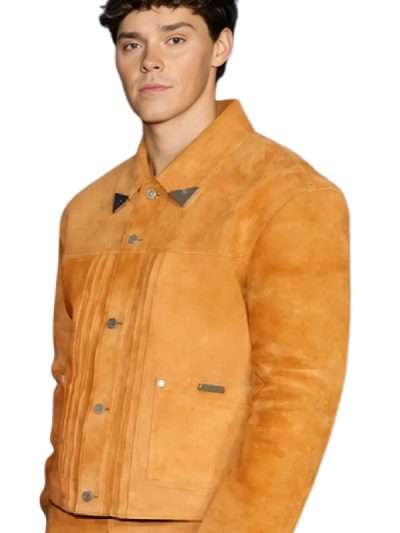 Baywatch Reboot Promo Noah Beck Leather Jacket