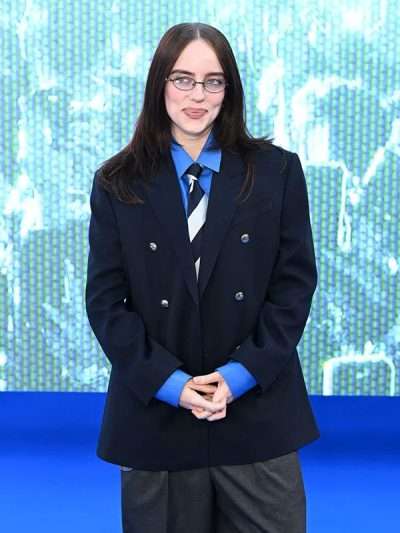 Billie Eilish Hit Me Hard And Soft UK Premiere 2026 Blue Blazer
