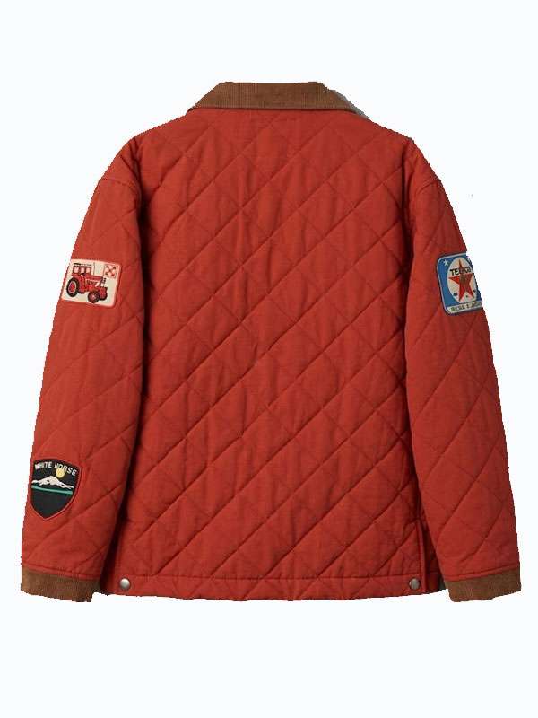 Brandi Carlile New York City 2026 Embroidered Patches Red Chore Jacket