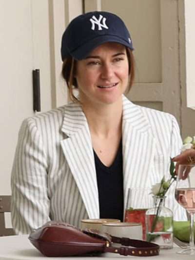 Count My Lies Shailene Woodley Stripes Blazer