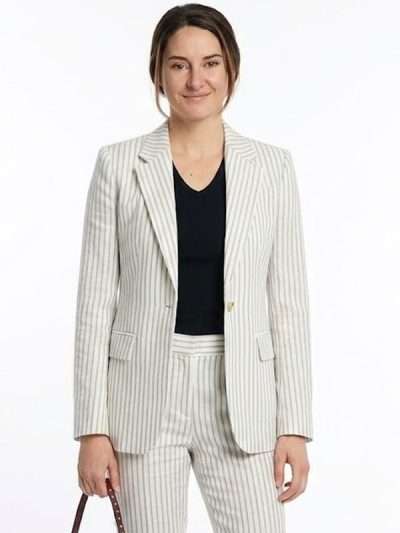 Count My Lies 2026 Shailene Woodley Stripes Blazer