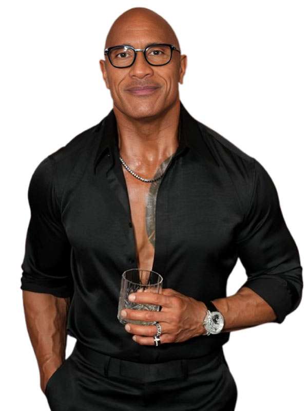 2026 Dwayne Johnson Black Shirt
