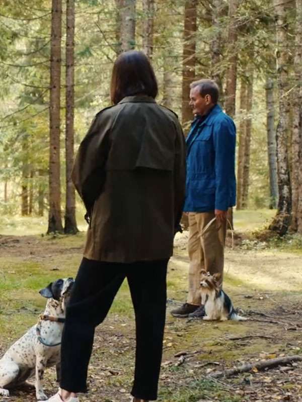 Eat Pray Bark Alexandra Maria Lara Green Jacket