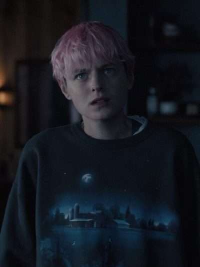 Emma Corrin A Murder At The End Of The World Night Sky Sweatshirt