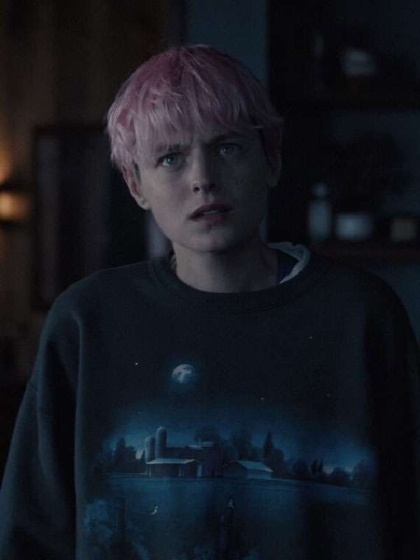 Emma Corrin A Murder At The End Of The World Night Sky Sweatshirt