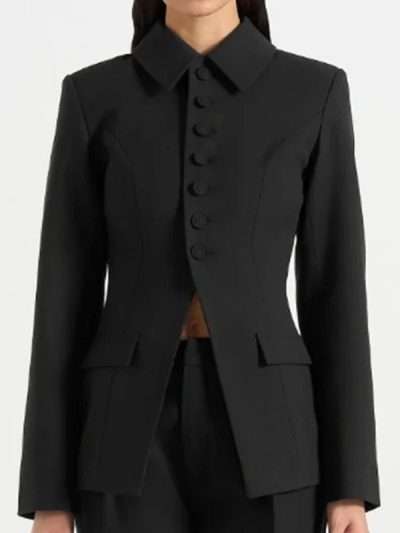 Gina Gosian CIA S01 Black Coat