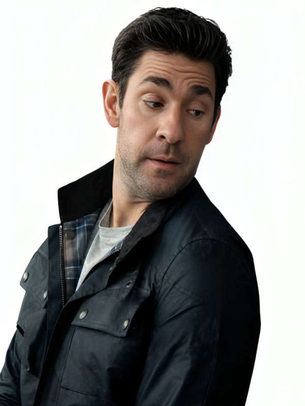 Jack Ryan Ghost War Black Jacket