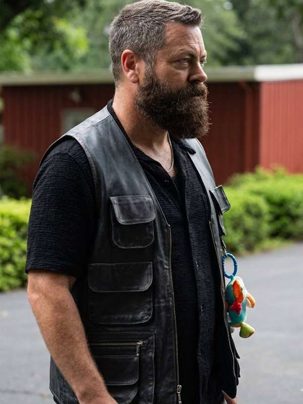Buy Jinx Millet Margo's Got Money Troubles Nick Offerman Black Leather Vest