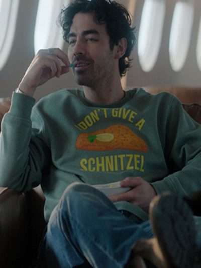 Joe Jonas A Very Jonas Christmas I Don’t Give A Schnitzel Green Sweatshirt
