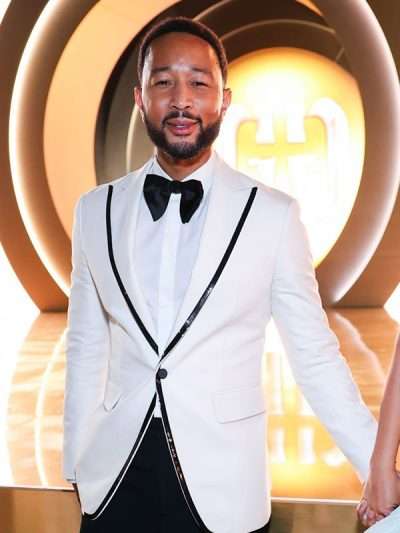 5th Annual Gold Gala John Legend White Blazer