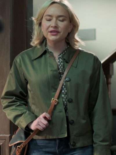 Kristin Sims The Brokenwood Mysteries S10 Green Satin Jacket
