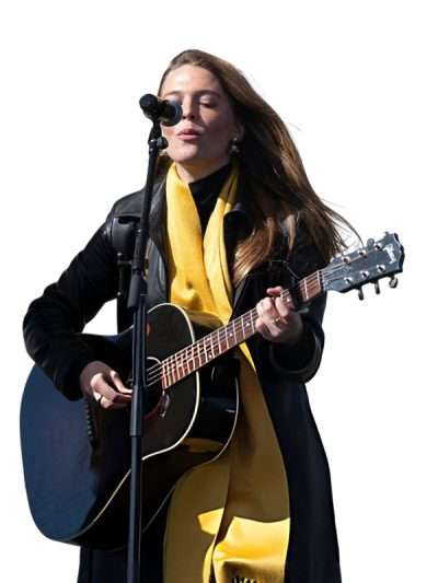 Maggie Rogers Black Leather Coat