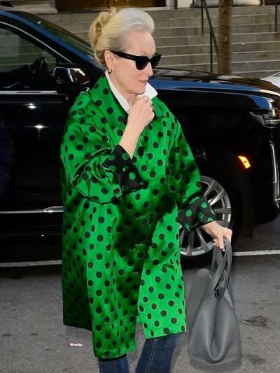 The Devil Wears Prada 2 Meryl Streep Polka Dot Coat