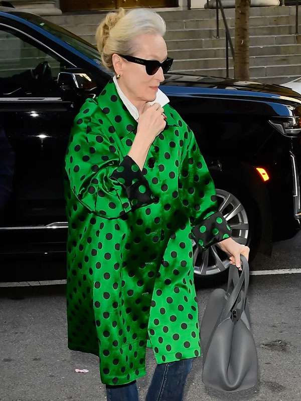 The Devil Wears Prada 2 Meryl Streep Polka Dot Coat