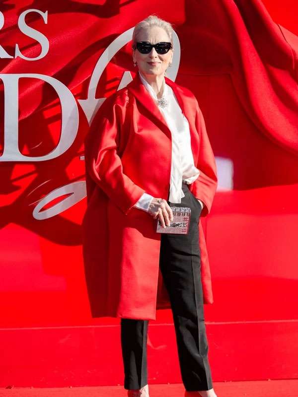 Meryl Streep The Devil Wears Prada 2 Red Trench Coat