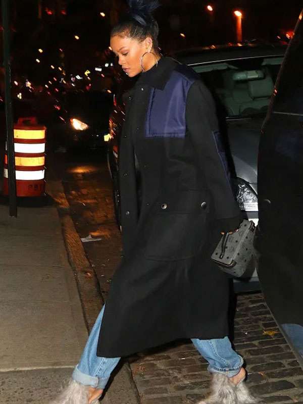 New York City Miu Miu Rihanna Wool Trench Coat
