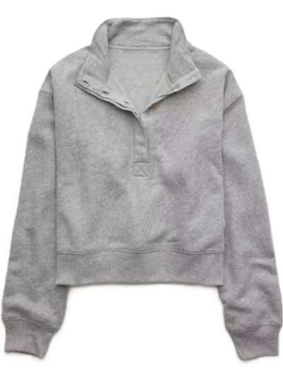 Off Campus 2026 Ella Bright Grey Sweatshirt