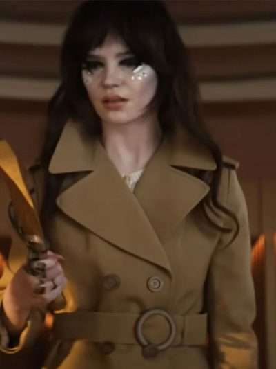 Sophie Thatcher Her Private Hell Brown Trench Coat