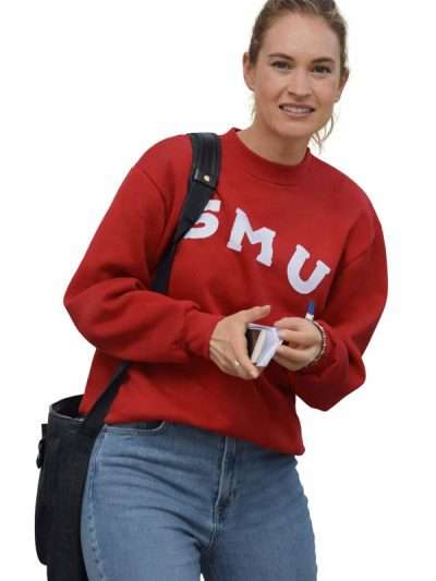 Swiped Lily James Red Sweatshirt