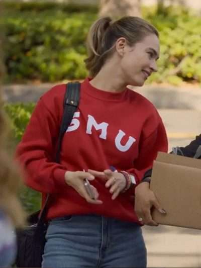Swiped 2025 Lily James Red Sweatshirt