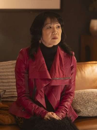 Will Trent S04 Margaret Cho Red Leather Jacket