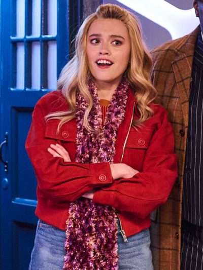 TV Show Saturday Night Live UK 2026 Aimee Lou Wood Red Jacket