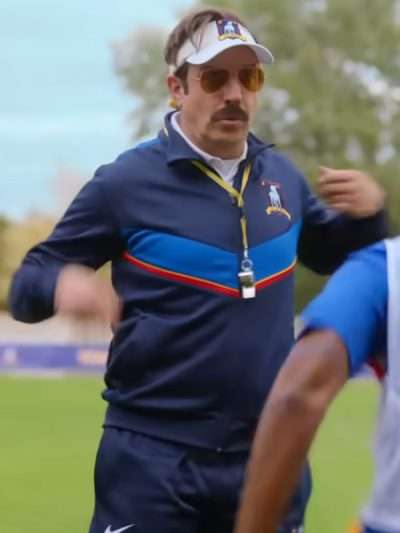 Coach Ted Lasso 2026 Blue Track Jacket