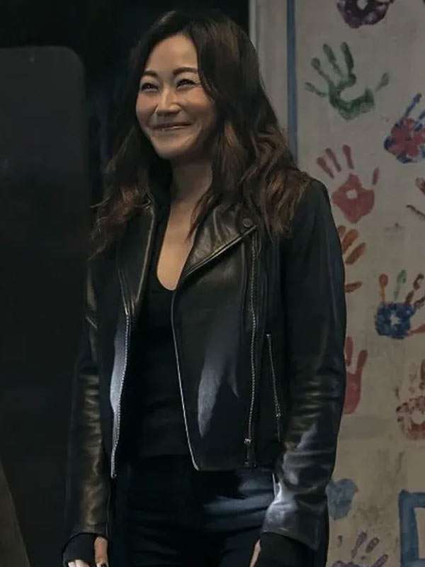 The Boys S05 Kimiko Miyashiro Biker Leather Jacket