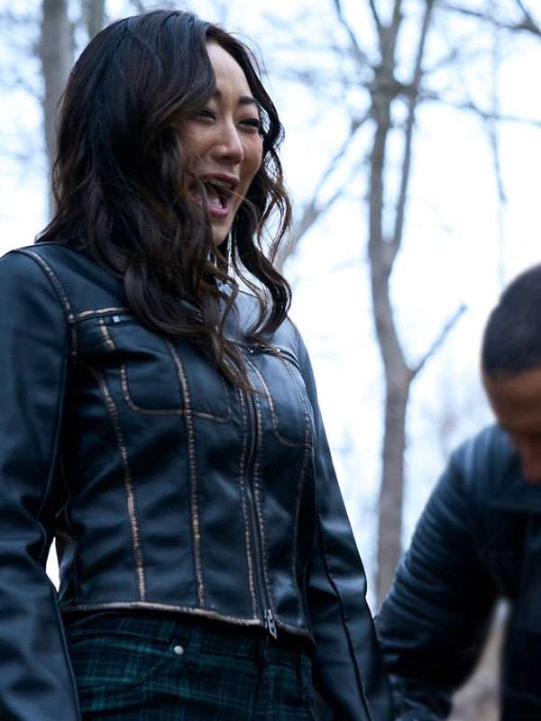 The Boys 2026 Karen Fukuhara Black Leather Jacket
