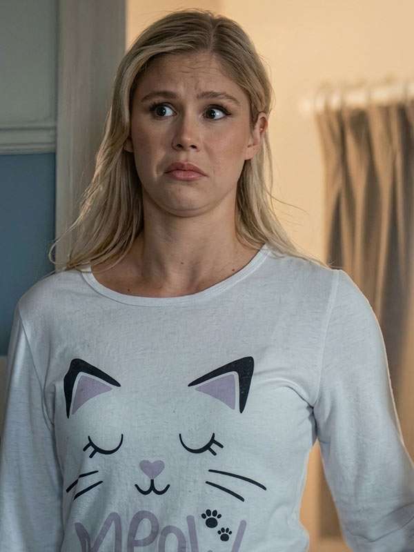 The Boys S05 Erin Moriarty Printed meow T- Shirt