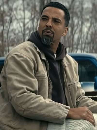 The Boys 2026 Christian Keyes Beige Cotton Jacket