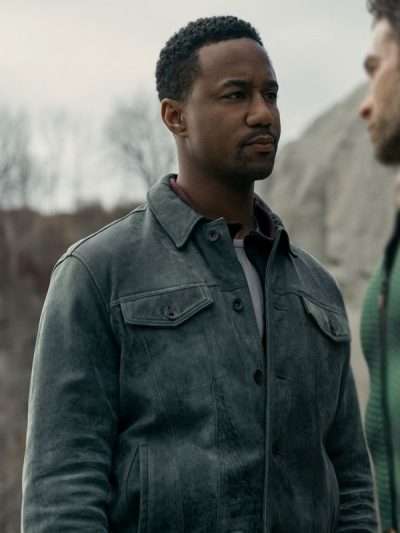 The Boys 2026 Jessie T. Usher Grey Leather Jacket