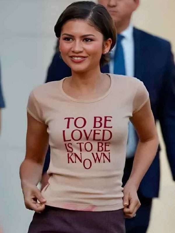 The Drama Movie Zendaya Beige T-Shirt