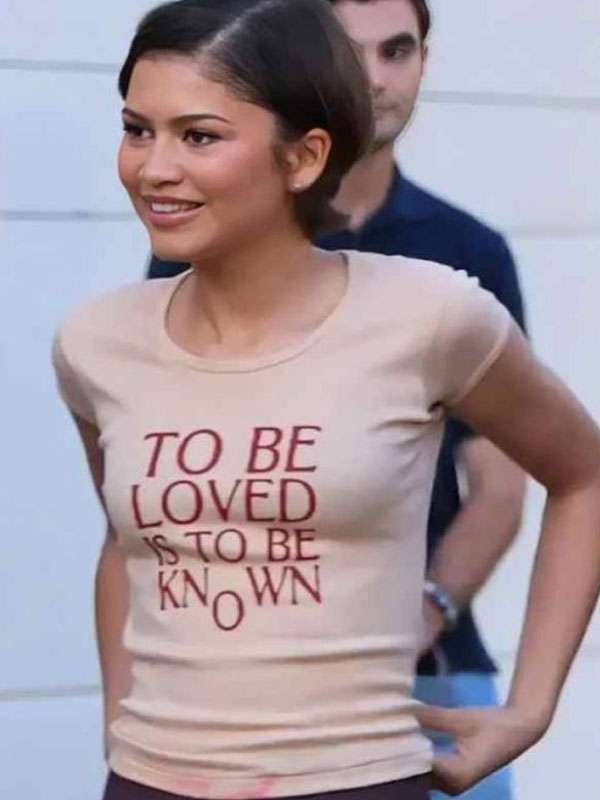 The Drama Movie Zendaya Beige T-Shirt