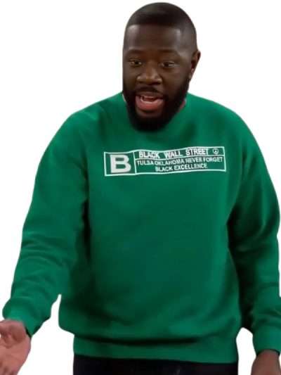 The Neighborhood Malcolm Butler Black Wall Street Green Sweatshirt
