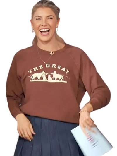 The Talk Amanda Kloots The Great Gaucho Sweatshirt