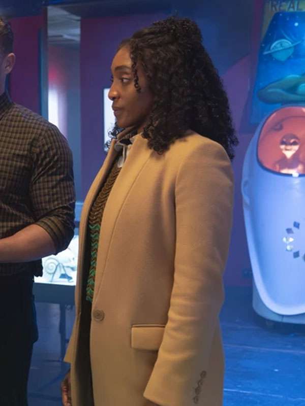 Will Trent S04 Iantha Richardson Beige Wool Coat
