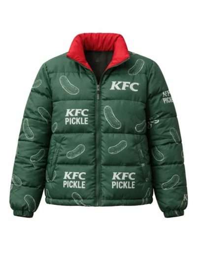 Women KFC Pickle Puffer Jacket