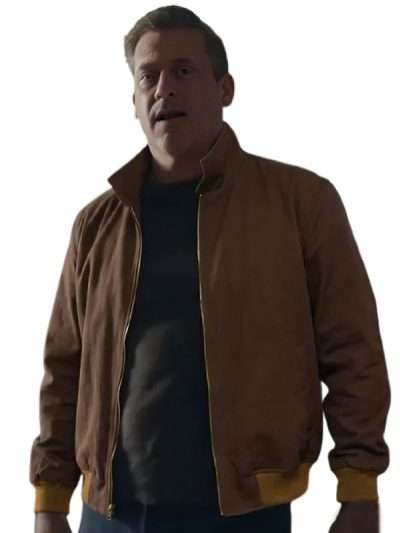 Your Friends and Neighbors Andrew Cooper Brown Bomber Jacket