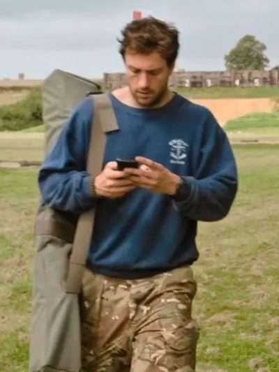 Aaron Taylor Johnson Fuze 2026 Blue Sweatshirt