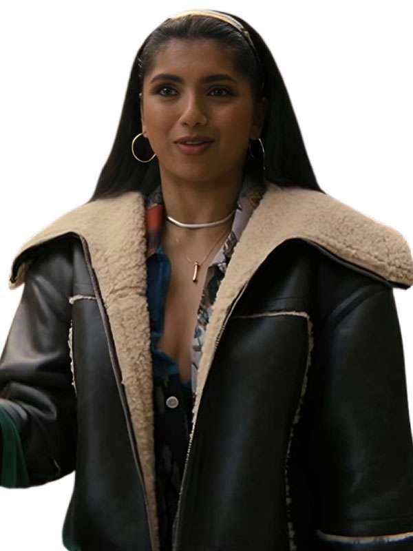 Not Suitable for Work Abhinaya Chilukuri Black Leather Jacket