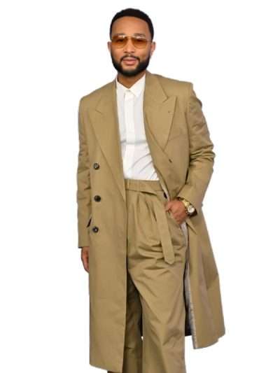2026 John Legend Beige Coat